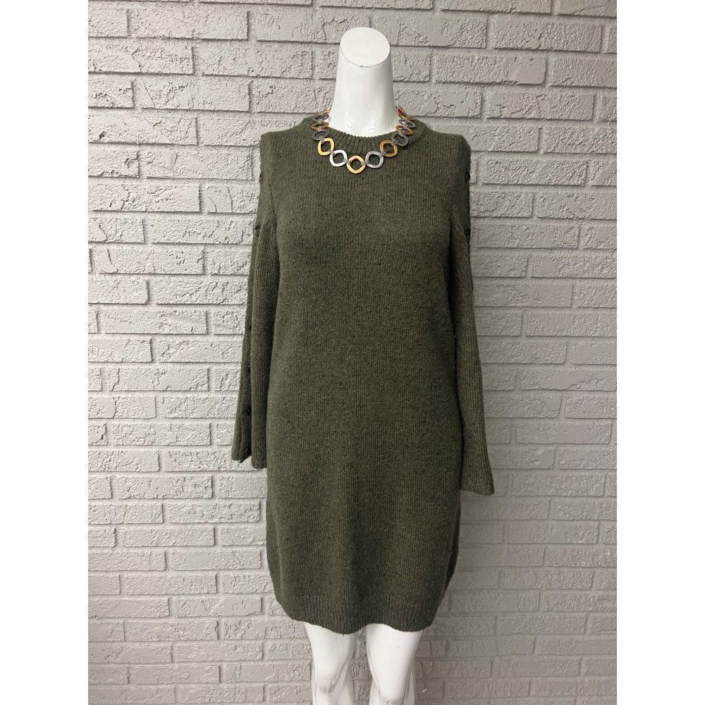Madewell Donegal Button Sleeve Sweater Mini Dress Size XXS - Picture 3 of 11